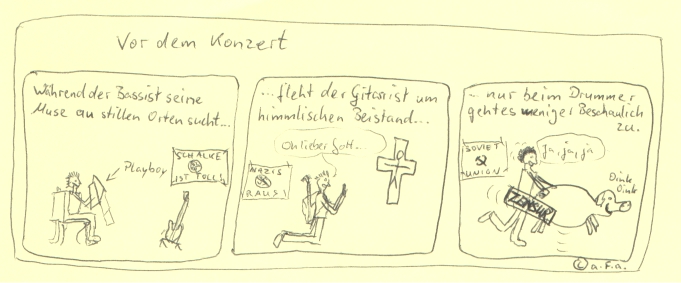Vor dem Konzert